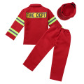 Kids New Year Christmas Gift Fireman Sam Costume for Kids Boys Girls Firefighter Cosplay Uniform Role-play Carnival Fancy Suit