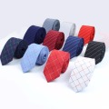 Fashion Tie Classic Men's Plaid Necktie Formal Wear Business Suit Bowknots Ties Male Cotton Skinny Slim Colourful Cravat