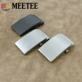Meetee 1pc 35/38mm Pure Titanium Belt Buckles Anti-allergy Toothless Roller Automatic Buckle Belts Head Clasp DIY Leather Crafts