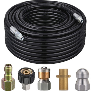 15M,Tool Daily Sewer Jetter Kit For karcher Pressure Washer, 1/4