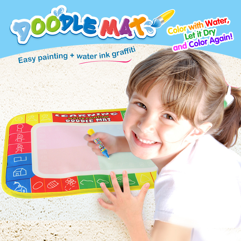 5 types Drawing Toys Water Drawing Mat Rug Reusable Painting Board With Magic Pen Non-toxic Early Educational Toys for kids