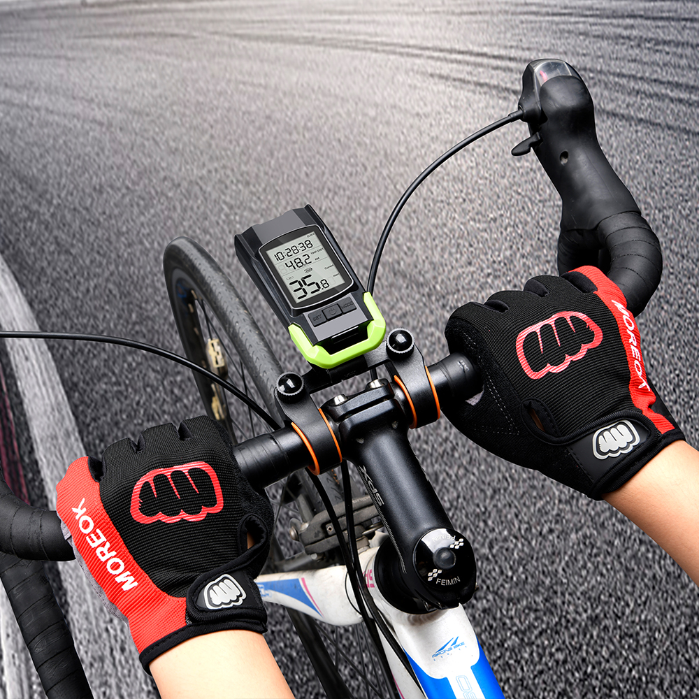 NEWBOLER 4000mAh Bike Front Light USB Rechargeable 800 Lumen Bicycle Lights With Horn Wireless Odometer 3 in 1 Bike Accessories