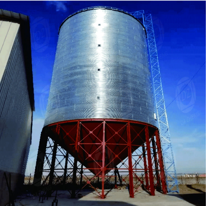 Scale feed storage silos