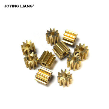 102A / 101.5A Metal Gears 0.4M 10 Teeth Hole 2mm / 1.5mm Small Module Gear Copper Pinion 10pcs/lot