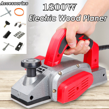 1100W/1200W/1600W Electric Planer Powerful Wooden Handheld Copper Wire Wood Planer Carpenter Woodworking DIY Power Tool Kits