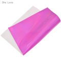 Chzimade Leather Holographic Laser Fabric DIY Waterproof Surface Material DIY Craft Making Accessories