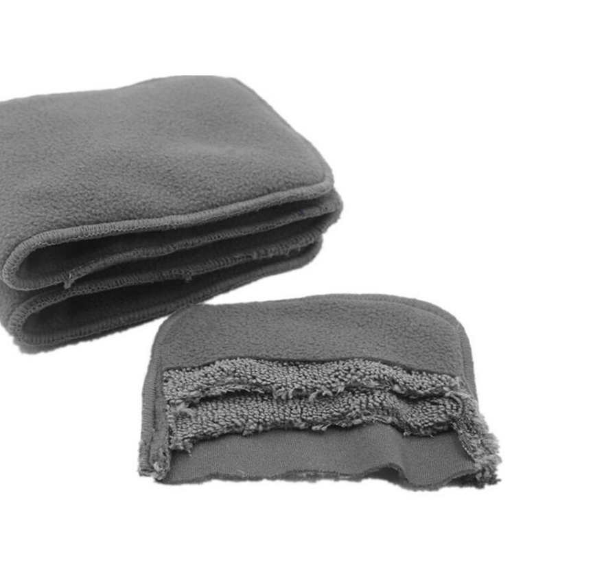 1 PC Bamboo charcoal Adult diapers 4 Layer Microfiber Inserts Cloth Nappies Urine Collector for Adult Diappers Insert 18*47cm D5