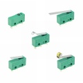 1PC Micro Limit Switches 3Pins NO+NC SPDT 3A/5A 250VAC Mini Micro Switch 17mm 29mm Long Arc Roller Lever Switch Microswitches