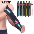 AOLIKES 1Pair Adjustable Wristband Elastic Wrist Wraps Bandages for Weightlifting Powerlifting Breathable Wrist Support