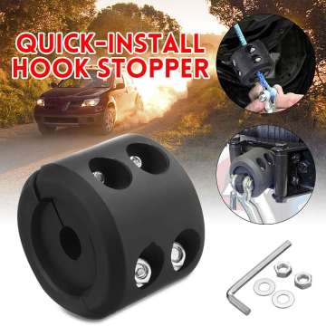 High Quality New Cable Hook Stopper For Jeep KFI ATV UTV Winch Cable Hook Mount Stop Stopper Motor Rubber Cushion ATV-SCHS