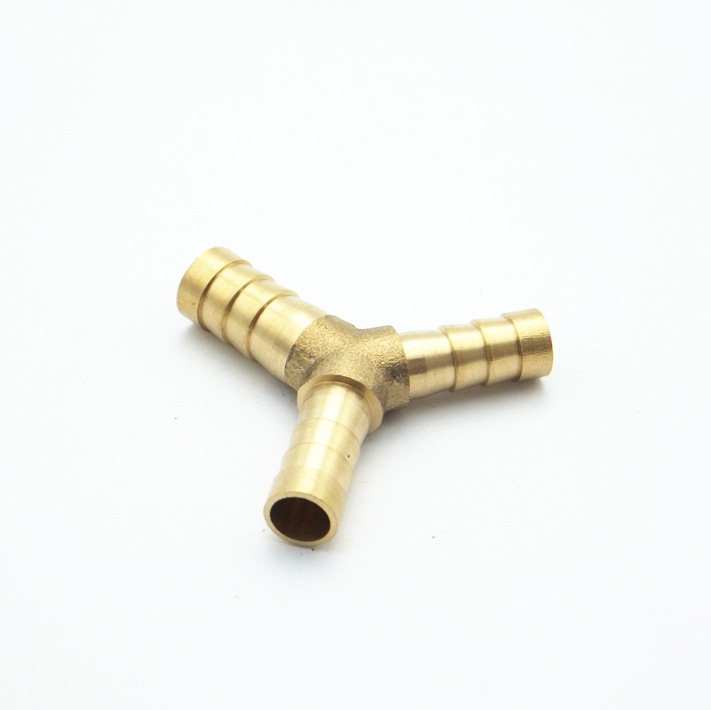 6mm 8mm 10mm 12mm 14mm 16mm Y Type Reducing Hose Barb Brass Barbed Tube Pipe Fitting Reducer Coupler Connector Adapter