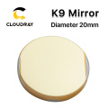 Cloudray Diameter 20mm K9 CO2 laser reflection mirror glassmaterial with golden coating for laser engraver cutting Machine