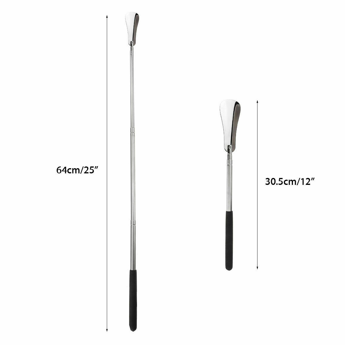 2019 New Extra Long Handle Shoe Horn Stainless Steel 25" Handled Metal Shoehorn Horns Useful Shoe Lifter Shoe Spoon Home Tools
