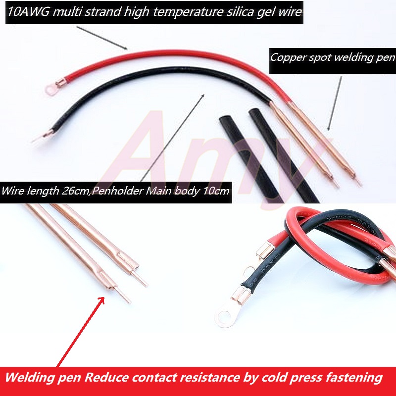 18650 spot welder welding pen battery spot welder pure copper welding pen spot welder accessories