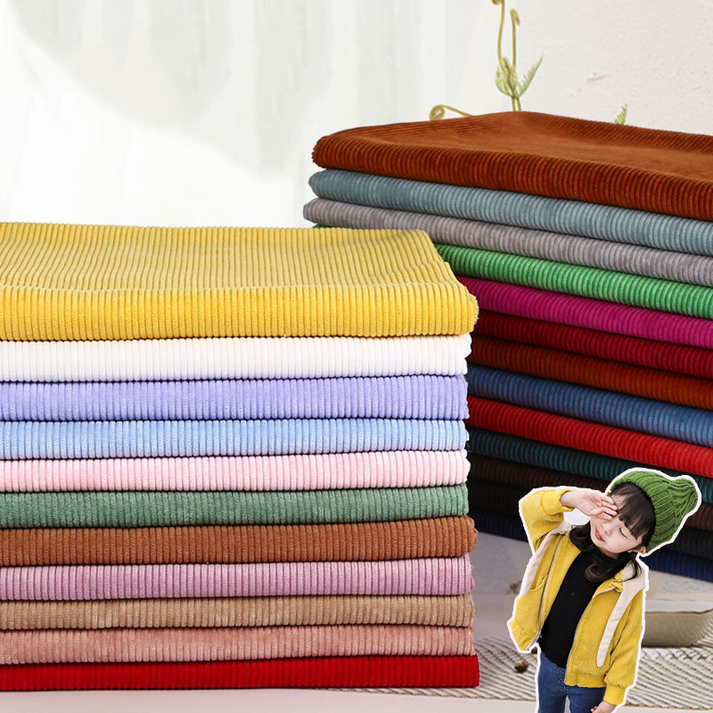 Stretchy Cotton Polyester Velvet Knitted Fabric By Half Meter DIY Sewing Cotton Fabric For Clothing Blanket Making 50*145cm D20