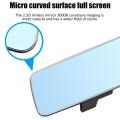 Car Mirror Interior Rearview Mirrors Universal Auto Rear View Mirror Anti-glare Wide-angle Surface Blue Mirror Auto Accessories