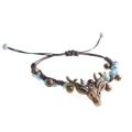 Handmade forest Vintage Bracelet Adjustable women's bell simple ceramic bracelet elk accessories