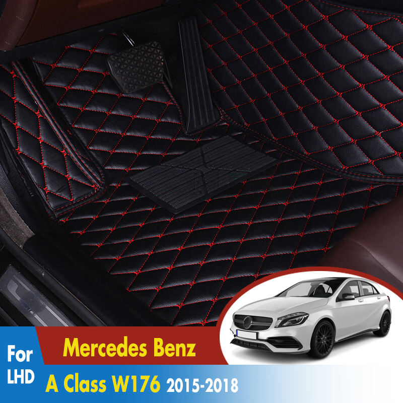 Car Floor Mat For Mercedes Benz A Class W176 2015 2016 2017 2018 custom rug auto interior Accessories Car-styling Car Carpet