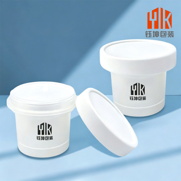 Wide Mouth White Plastic Cream Jar