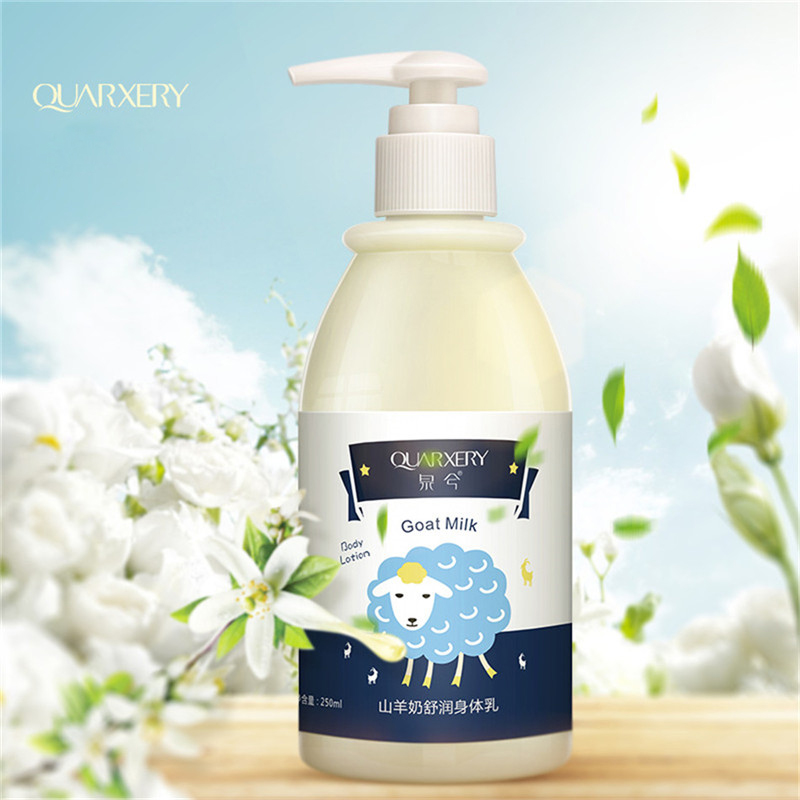 QUARXERY Goat Milk Body Whitening Cream Replenishing Nourishing Anti Chapping Body Lotion Moisturizing Body Care Boutique Brand