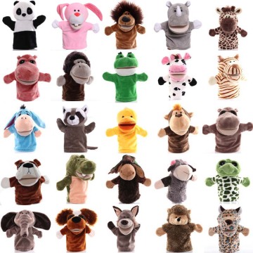 25cm Animal Hand Puppet Cartoon Plush Toys Baby Educational Animal Hand Puppets Pretend Telling Story Doll Toy for Children Kid