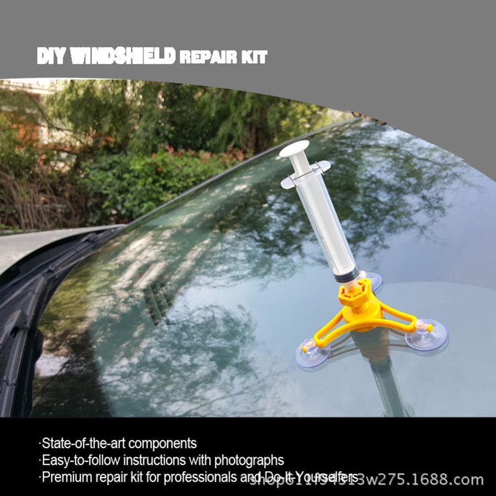 Universal Vehicle Windscreen Windshield Repair Resin Tool Glass Crack Repair Kit Quick Fix Car Glass Kit Syringes Professional