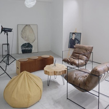 Nordic Single Sofa Chair Lounge Chair Living Room Luxury Single Chair Simple Bedroom American Sofas Living Room Furniture
