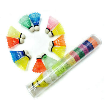 12pcs Colorful Badminton Balls Portable Shuttlecocks Products Sport Training Outdoor Supplies