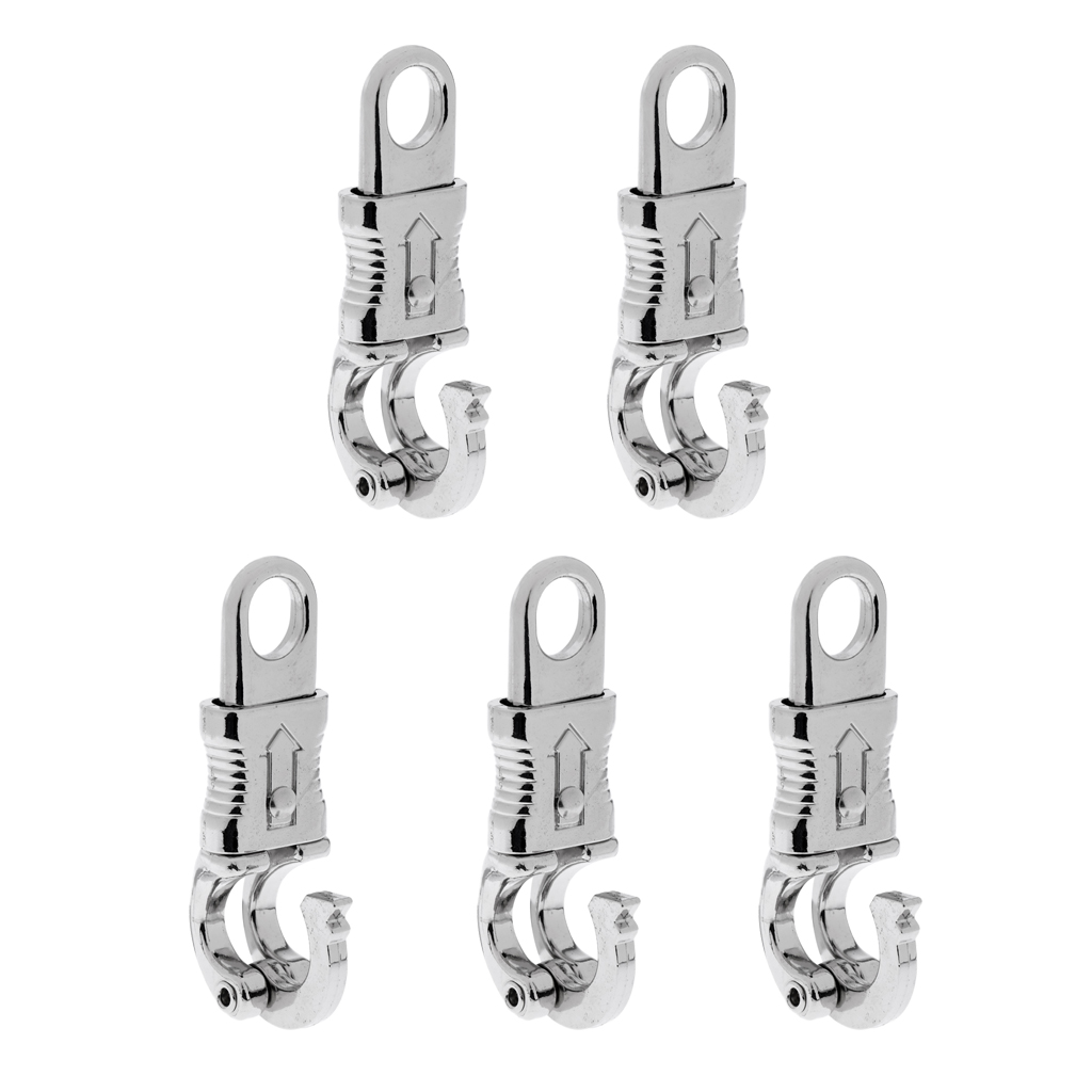 5pcs/set Premium Quality 100mm Alloy Equestrian Panic Hook Clip Equestrian Panic Hook Quick Release Clip Lead Reins Panic Hook