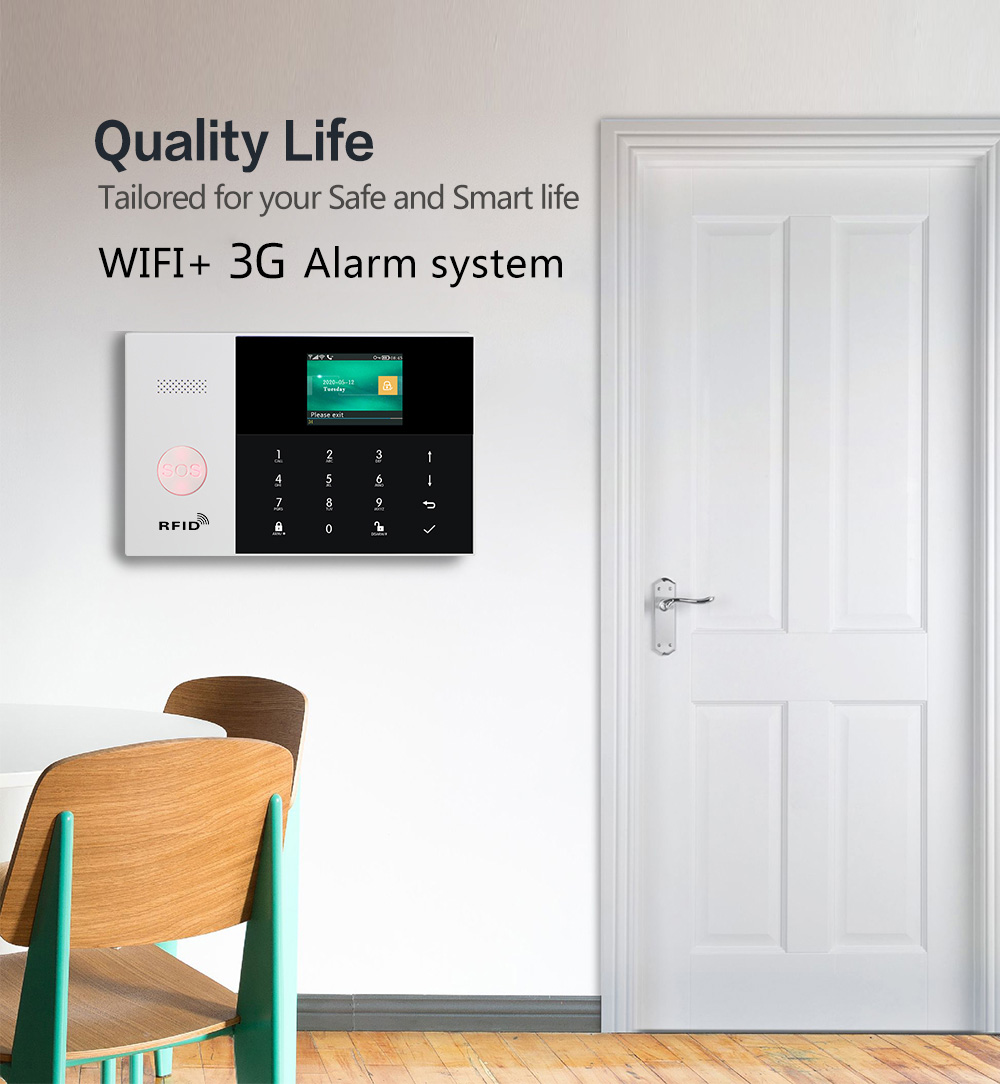 PGST PG-105 3G WIFI GSM GPRS Alarm System Alarm Host with 433MHz Home Alarm Kits Smart Security Burglar APP Remote Control