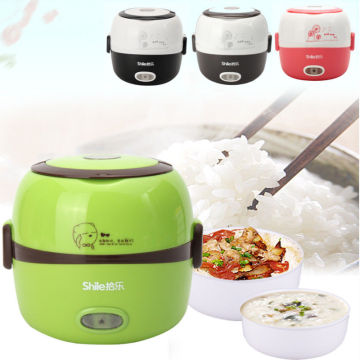 1.3L Electric Lunch Box Insulation Office Small Rice Cooker Rice Steamer Multi-function Mini Stainless Steel Thermal Cooker 220V