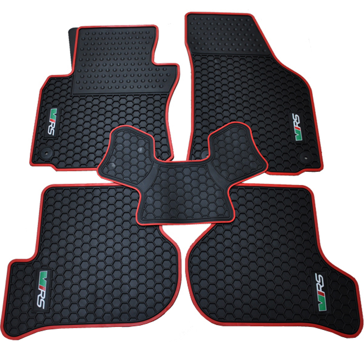 No Odor Custom Rubber car floor mats for Skoda Octavia 2006-2014year waterproof nonslip latex carpets