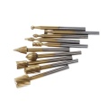 10Pcs 1/8Inch Shank Milling Rotary File Burrs Bit Locator Set Wood Carving Rasps