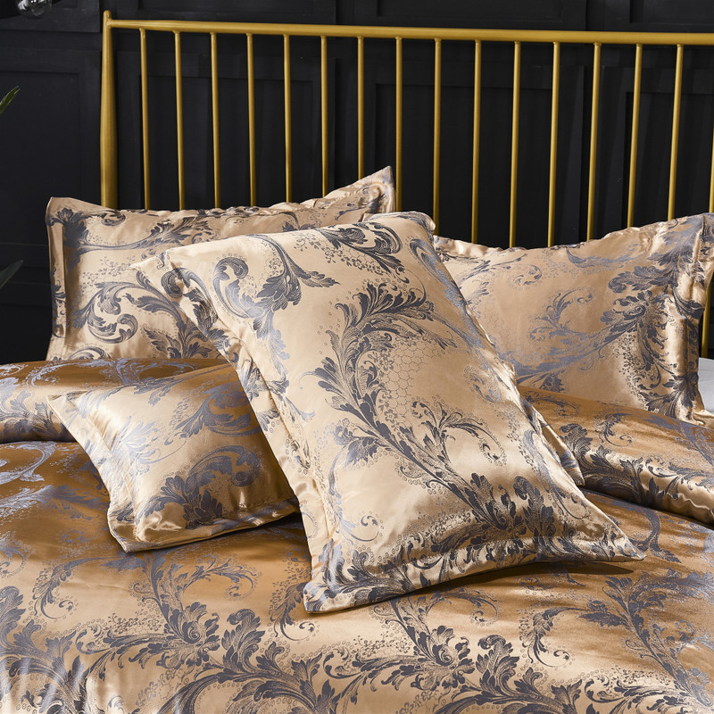 European Luxury Duvet Cover Set Jacquard Bedding Sets For Beds Quilt Cover And Pillowcase Without Bed Sheet Bedclothes 2/3pcs