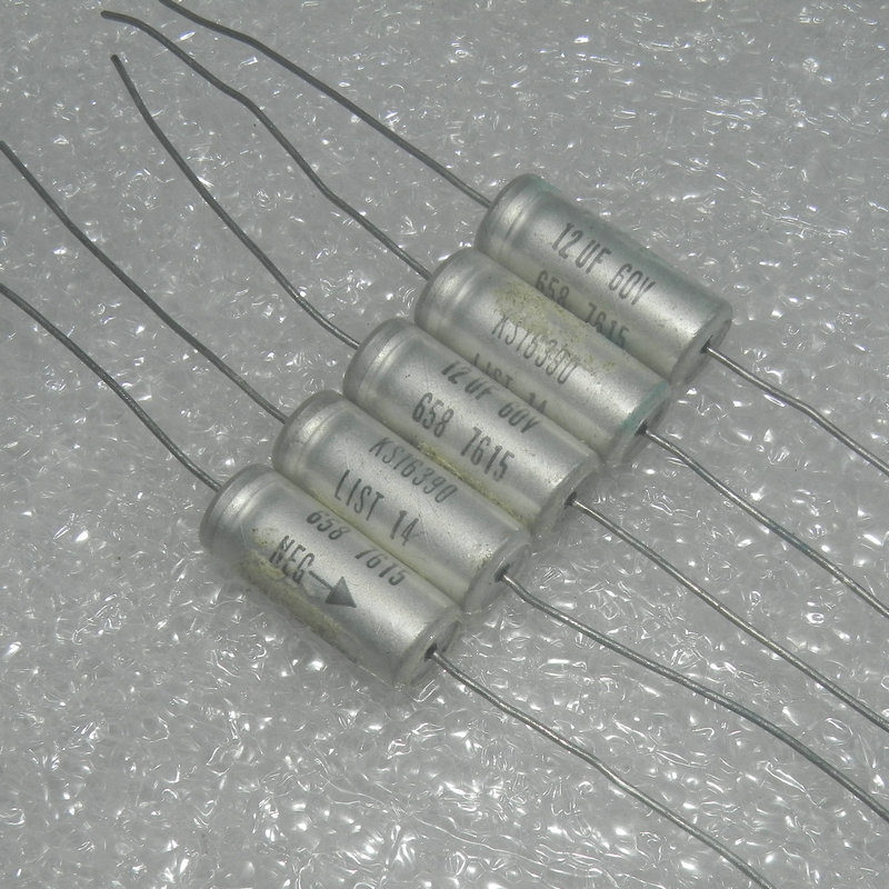 Original new 100% LIST14 60V12UF replaces 63v10uf cathode copper foot antique aluminum electrolytic capacitor (Inductor)