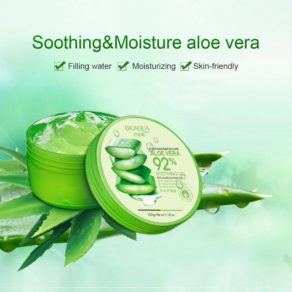 220g Aloe Vera Gel Natural Face Creams Moisturizer Acne Treatment Gel For Skin Repairing Natural Beauty