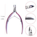 ForeverLily Nail Cuticle Nipper Stainless Steel Cuticle Pusher Tweezer Dead Skin Push Remover Nail File Manicure Art Tool