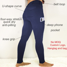 Navy Blue Knee Grip Polyester Equestrian breeches
