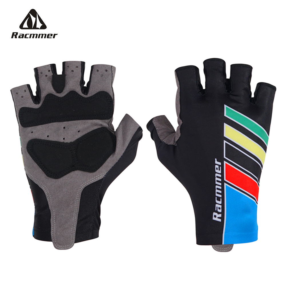 Racmmer New Cycling Gloves Half Finger Gel Sports Racing Bicycle Mittens Women Men Summer Road Bike Anti-slip Outdoor Gloves