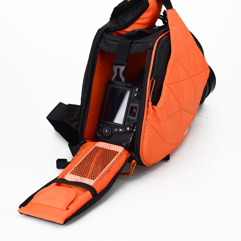 Caden Waterproof Travel Small DSLR Shoulder Camera Bag with Rain Cover Triangle Sling Bag for Sony Nikon Canon Digital Camera K1