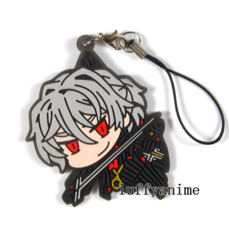 Fate/Grand Order FGO Rubber Mascot Pendant Antonio Salieri Mozart Anime accessories LIGHT HOBBY PVC Phone Strap Chain Keychain