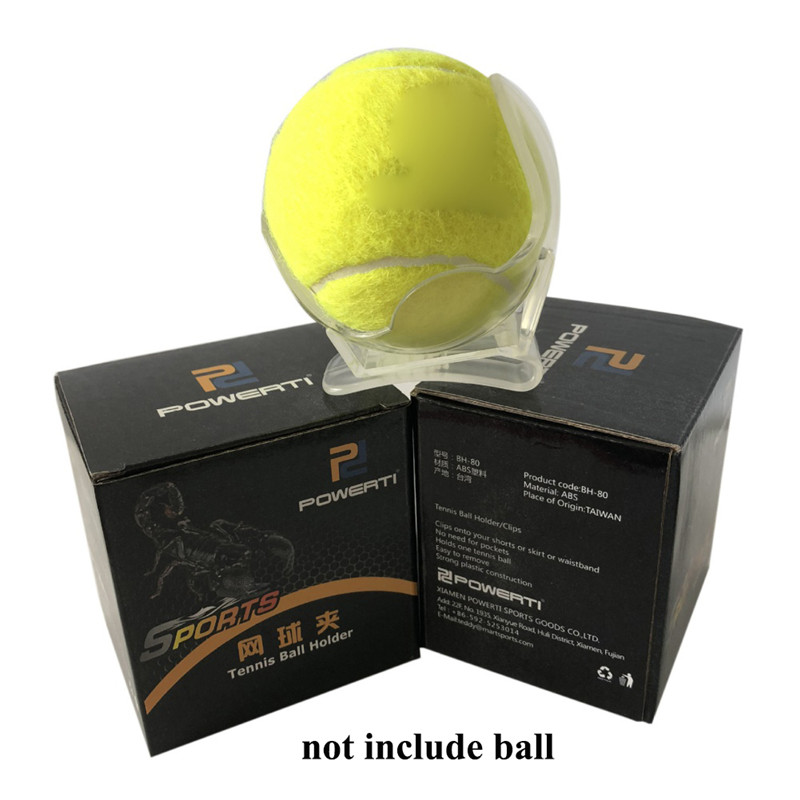 1Pcs Professional Waist Clip Tennis Ball Clip Tennis Ball Holder Waist Clip Transparent Holds Training Equipment Tennis Ball Ac