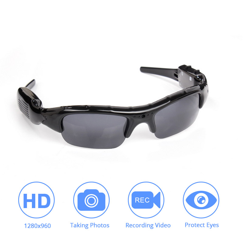 HD 1280 ×960 Mini Camera Sport Video Sunglasses Recorder Action Camera DVR VCR Eyewear Sun Glasses Support Hidden TF Card камера