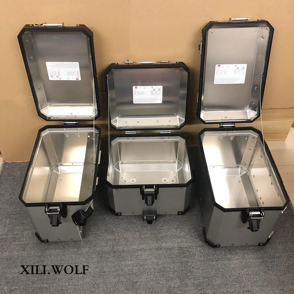 Motorcycle aluminum alloy three-box tail box side box is suitable for BMW R1250GS/ADV F850GS storage box storage box accessories