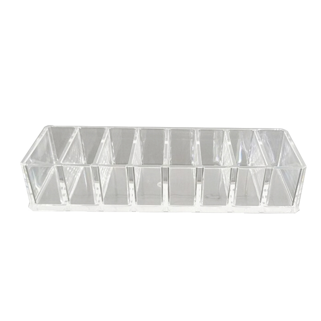 Desktop Storage Box Cosmetic Skin Care Products Acrylic Storage Rack Compartment Organizer Practical Adjustable Plastic Case