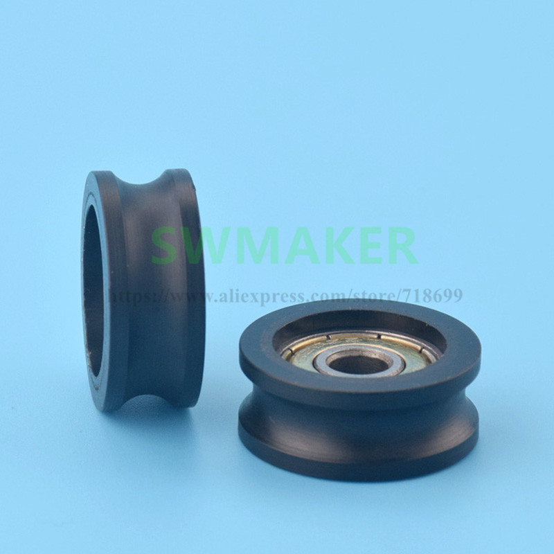 6*25*10mm groove, U groove, wheel roller, 626ZZ flat roller, wheel package, plastic package, pulley, bearing