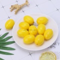 Hot Sell 20pcs Lifelike Simulation Artificial Lemon Fake Fruit Disply Home Party Decor