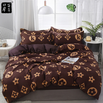 Bedding Set 4Pcs/Set 21Style Bed Sheet Pillowcase & Duvet Cover Sets Stripe Aloe Cotton Bed Set Home Bed Textile Products