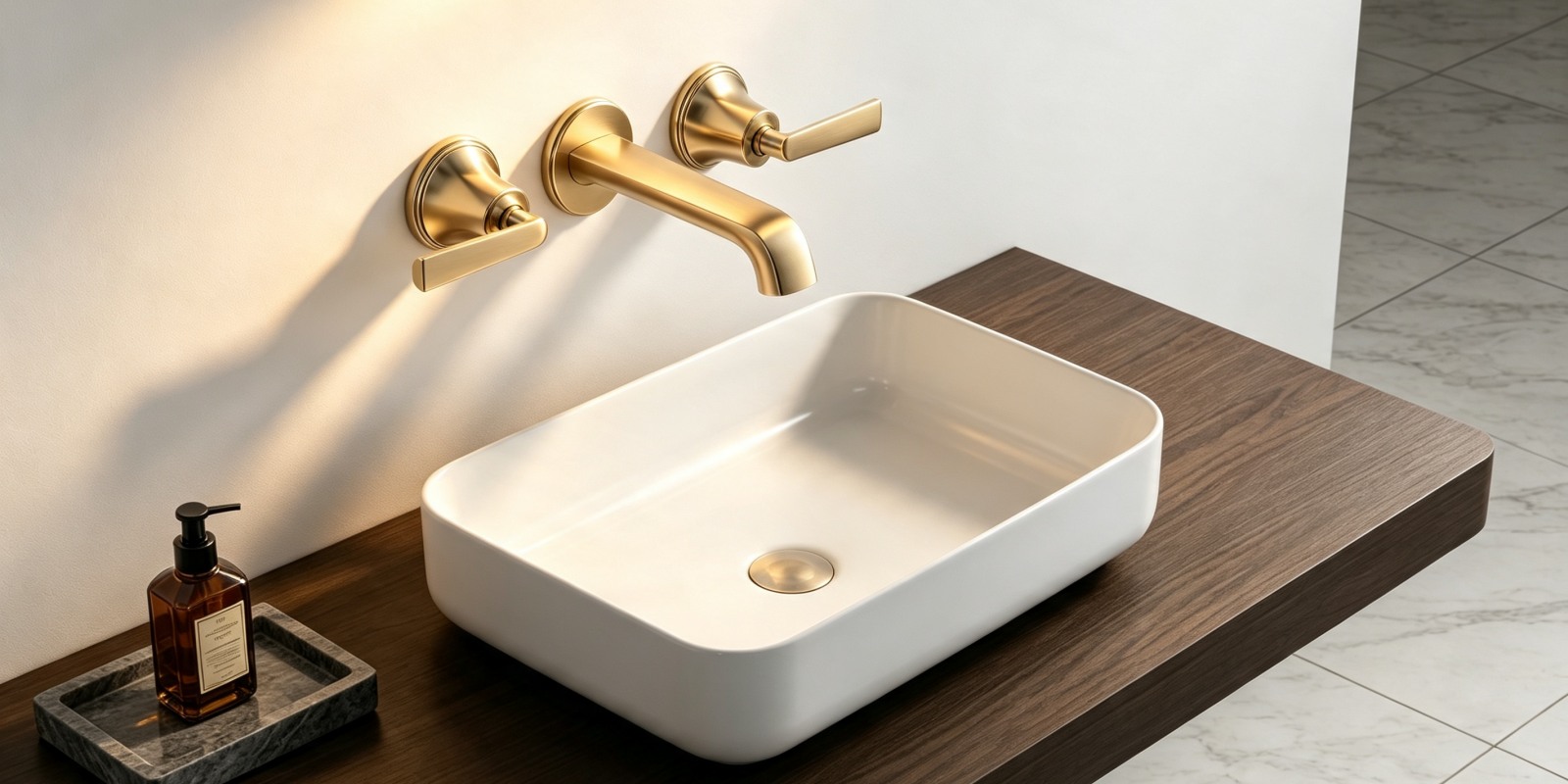 wall mounted basin tap
