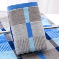 35 * 73cm Checkered Soft Cotton Towel Bath Beach Bathroom Hand Hair Terry Towel Bathroom Textile House Cleaning Towel